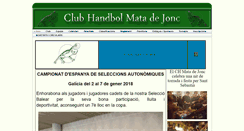 Desktop Screenshot of handbolmatadejonc.com